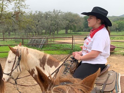 Kate Carter On A Horse